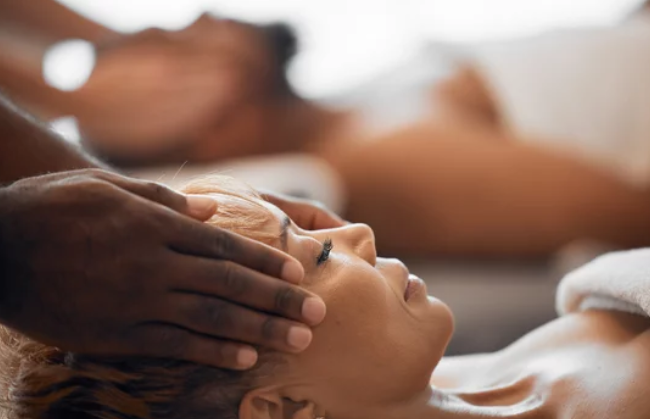 woman getting a massage
